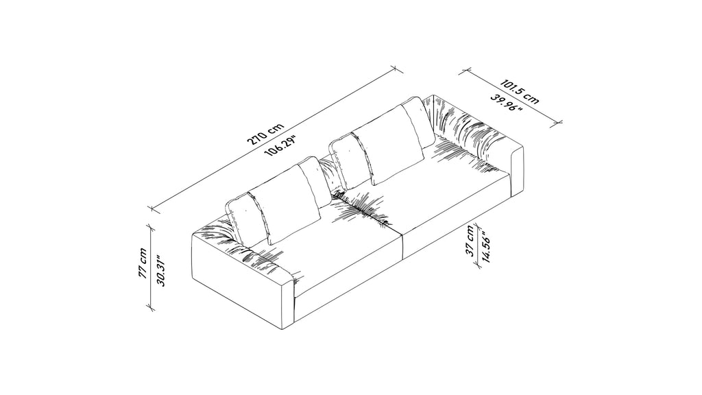 Cali Three Seater Sofa