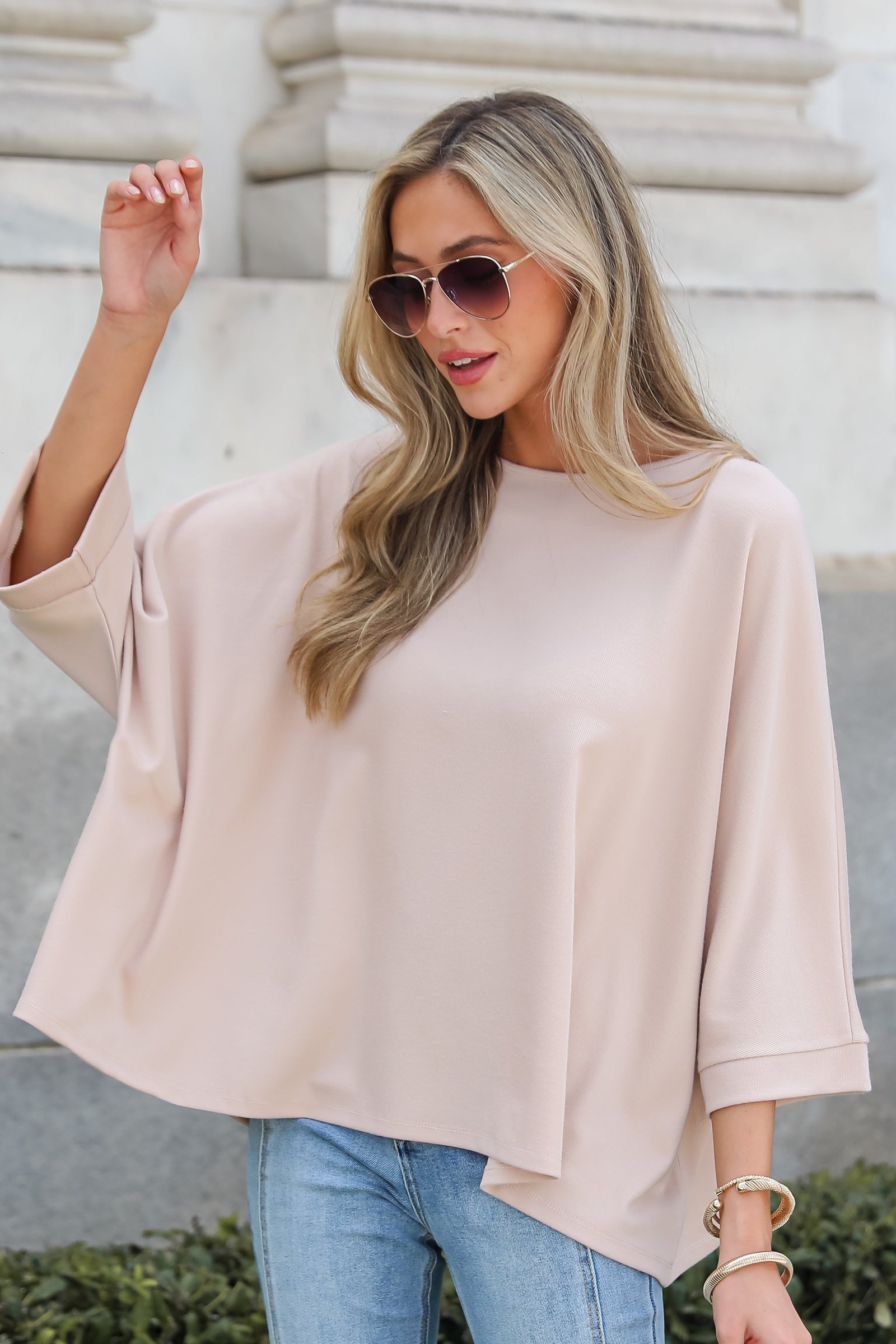 Reagan Oversized Knit Top AE11