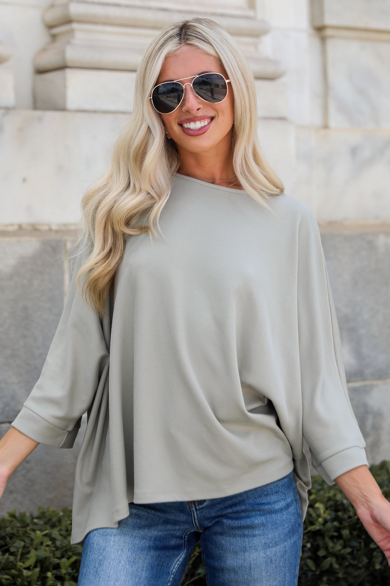 Reagan Oversized Knit Top AE11