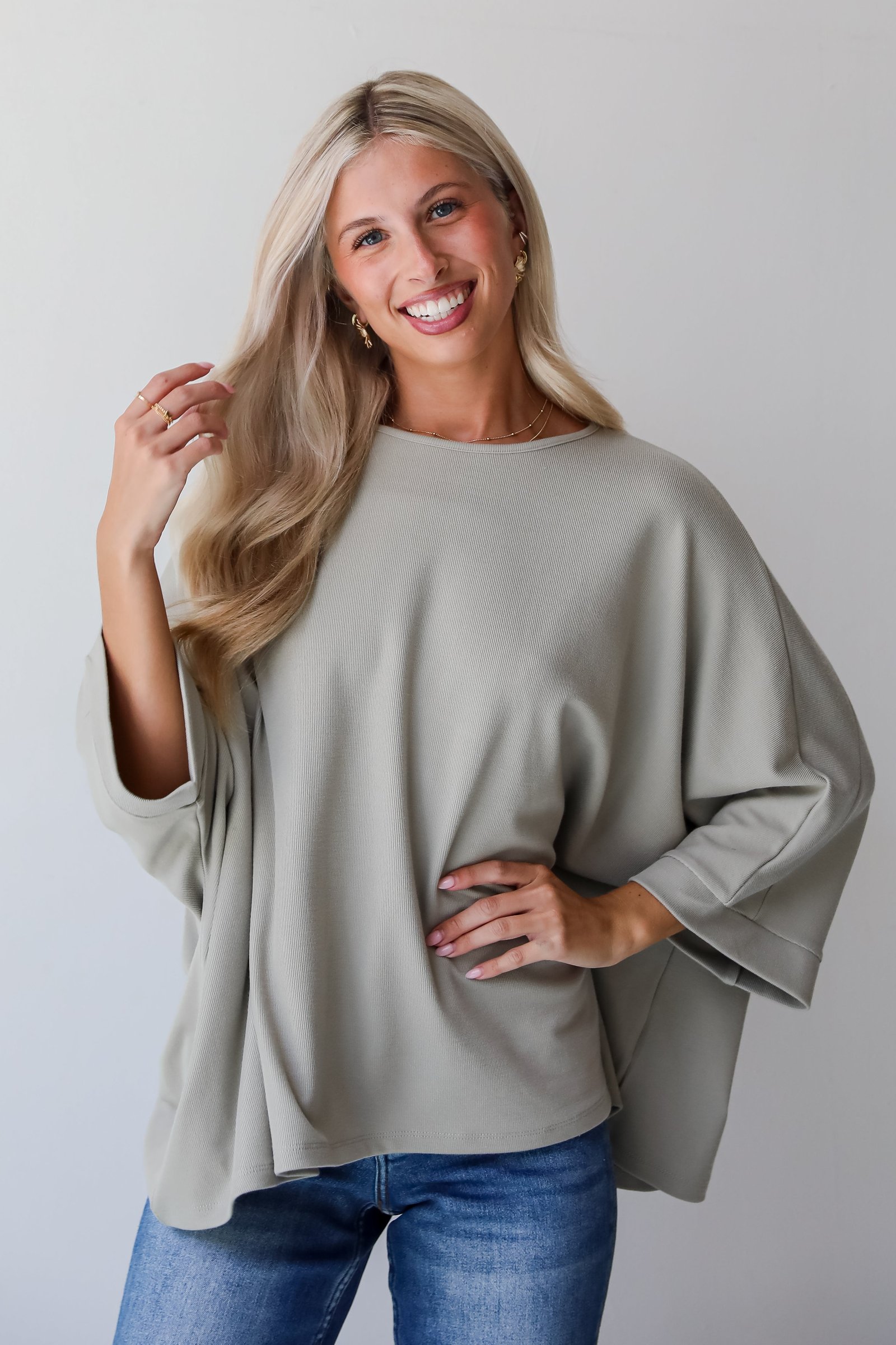 Reagan Oversized Knit Top AE11