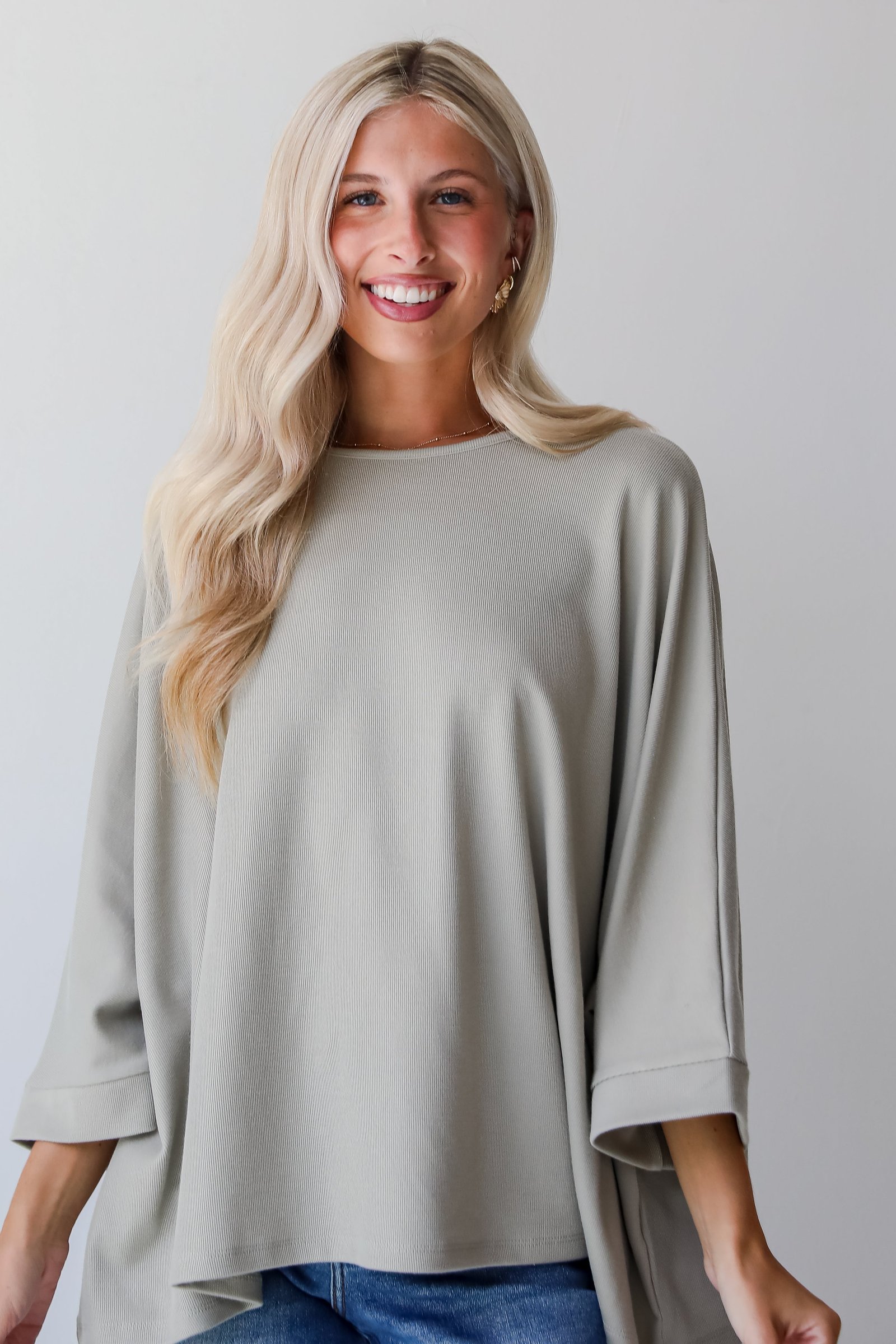 Reagan Oversized Knit Top AE11