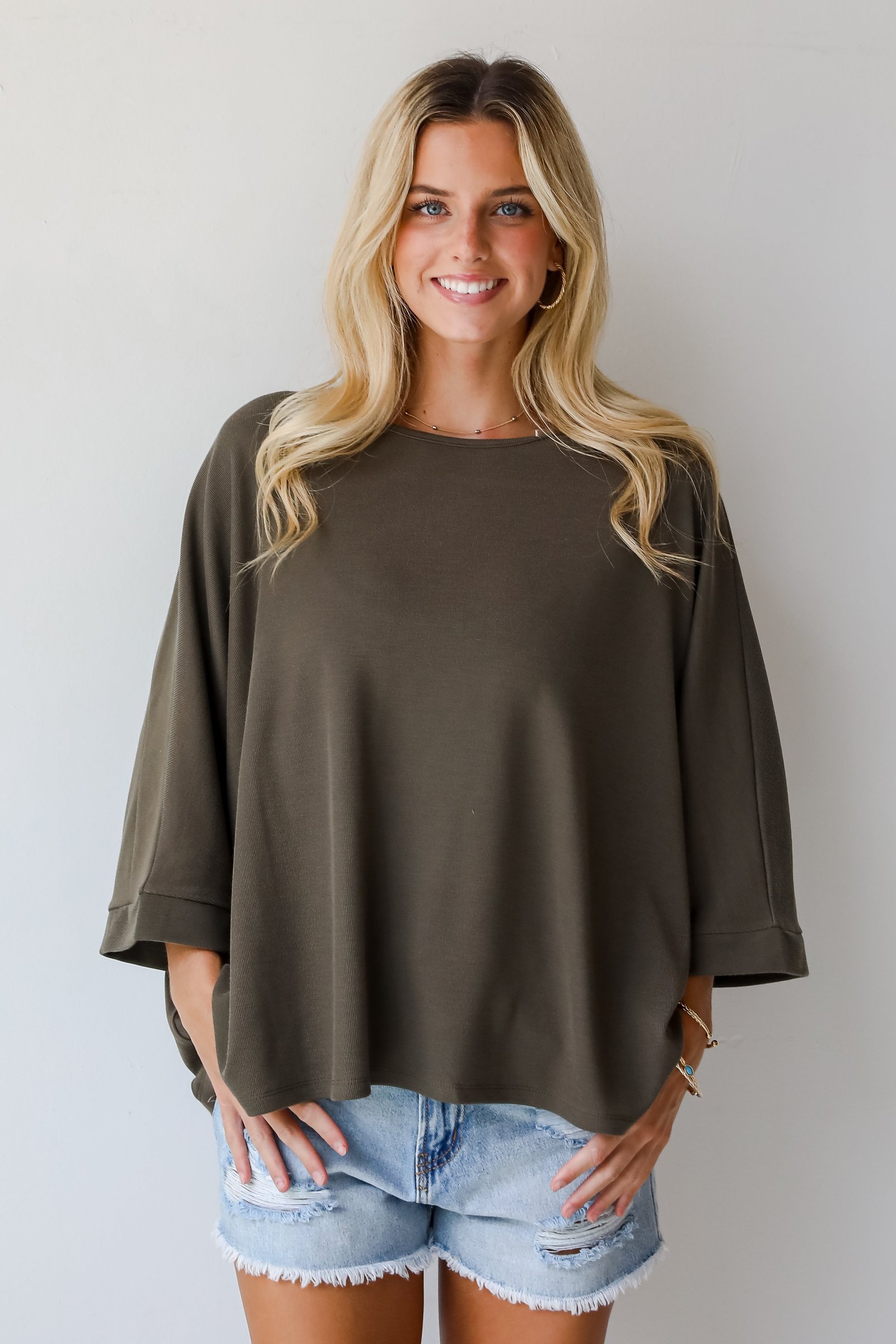 Reagan Oversized Knit Top AE11